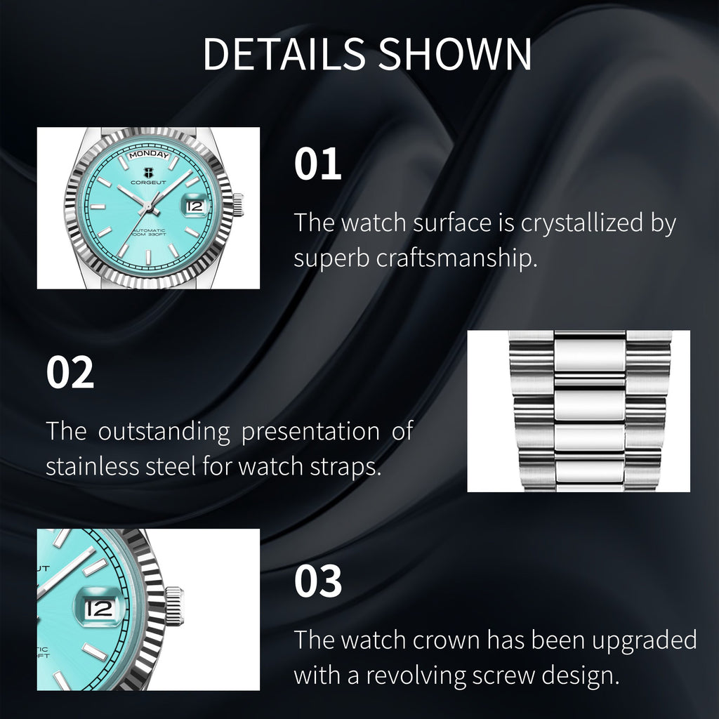 Gorgeut Day-Date President 36 mm Automático