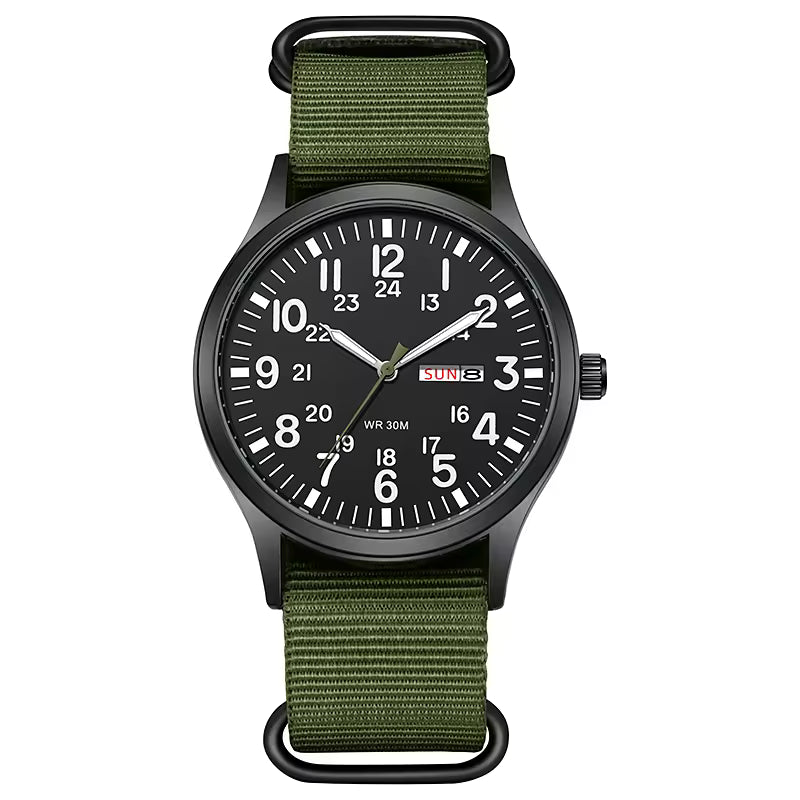 Reloj Field Militar 41 mm – Cuarzo con Día y Fecha