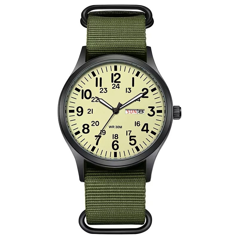 Reloj Field Militar 41 mm – Cuarzo con Día y Fecha