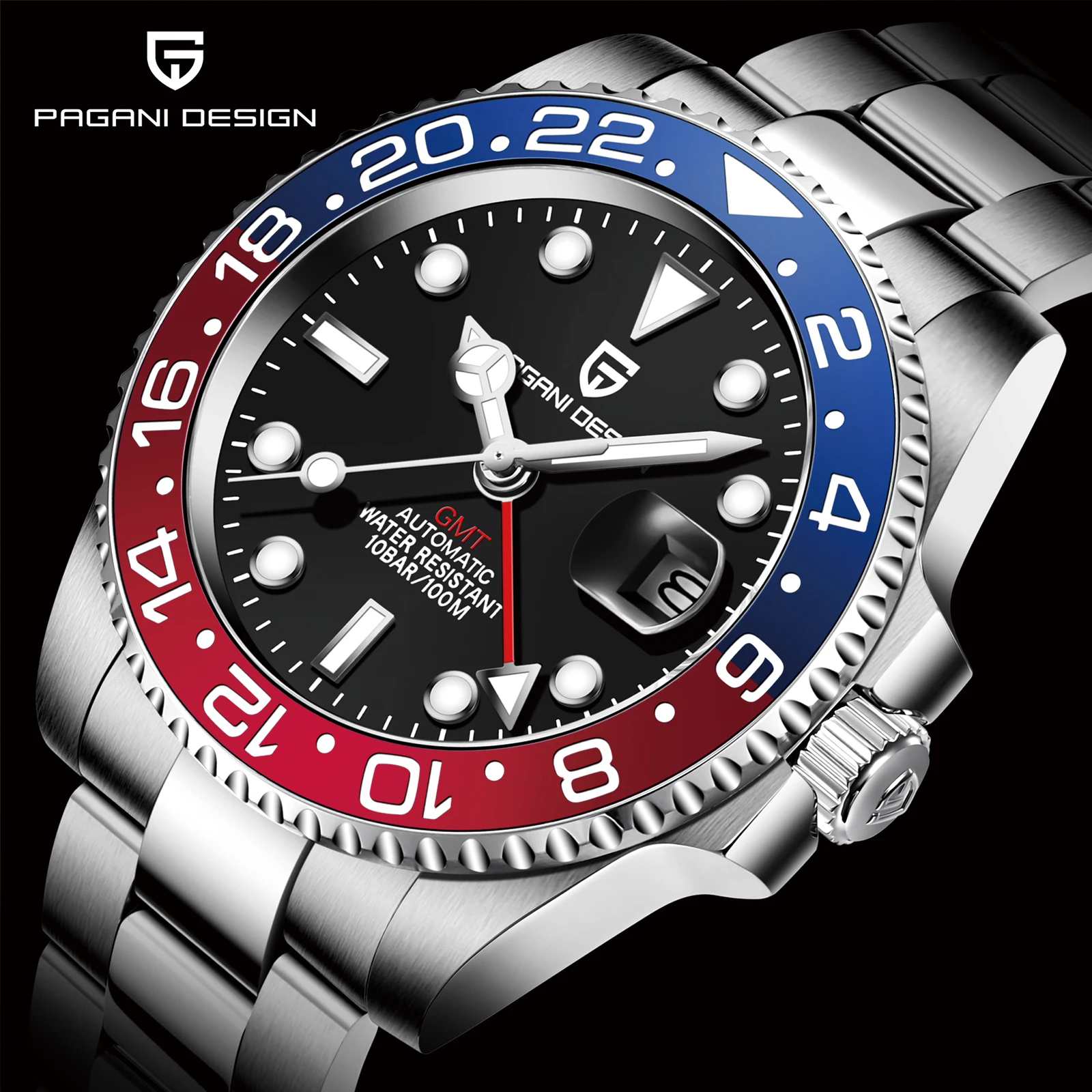 Pagani Design GMT Pepsi Automático 40 mm.