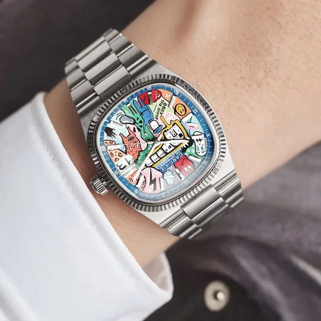 ENVÍOS DESDE 9 AGOSTO · GRAYSS HZ-3D – Reloj cuadrado plateado de cuarzo