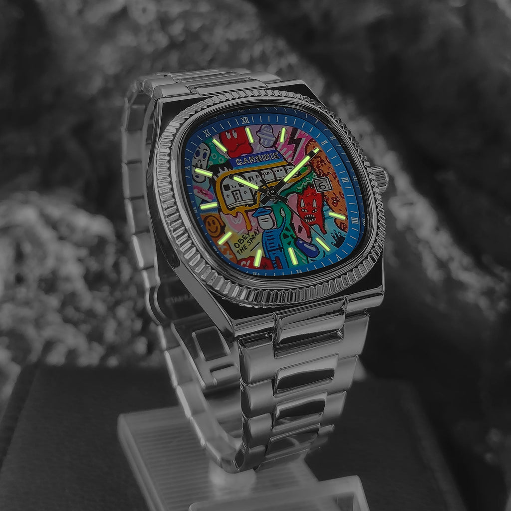 ENVÍOS DESDE 9 AGOSTO · GRAYSS HZ-3D – Reloj cuadrado plateado de cuarzo
