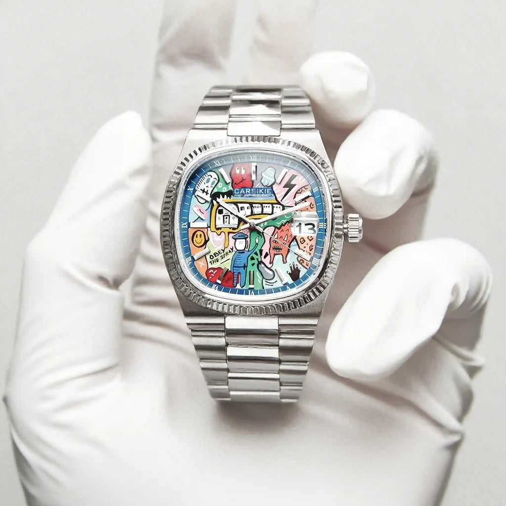 ENVÍOS DESDE 9 AGOSTO · GRAYSS HZ-3D – Reloj cuadrado plateado de cuarzo