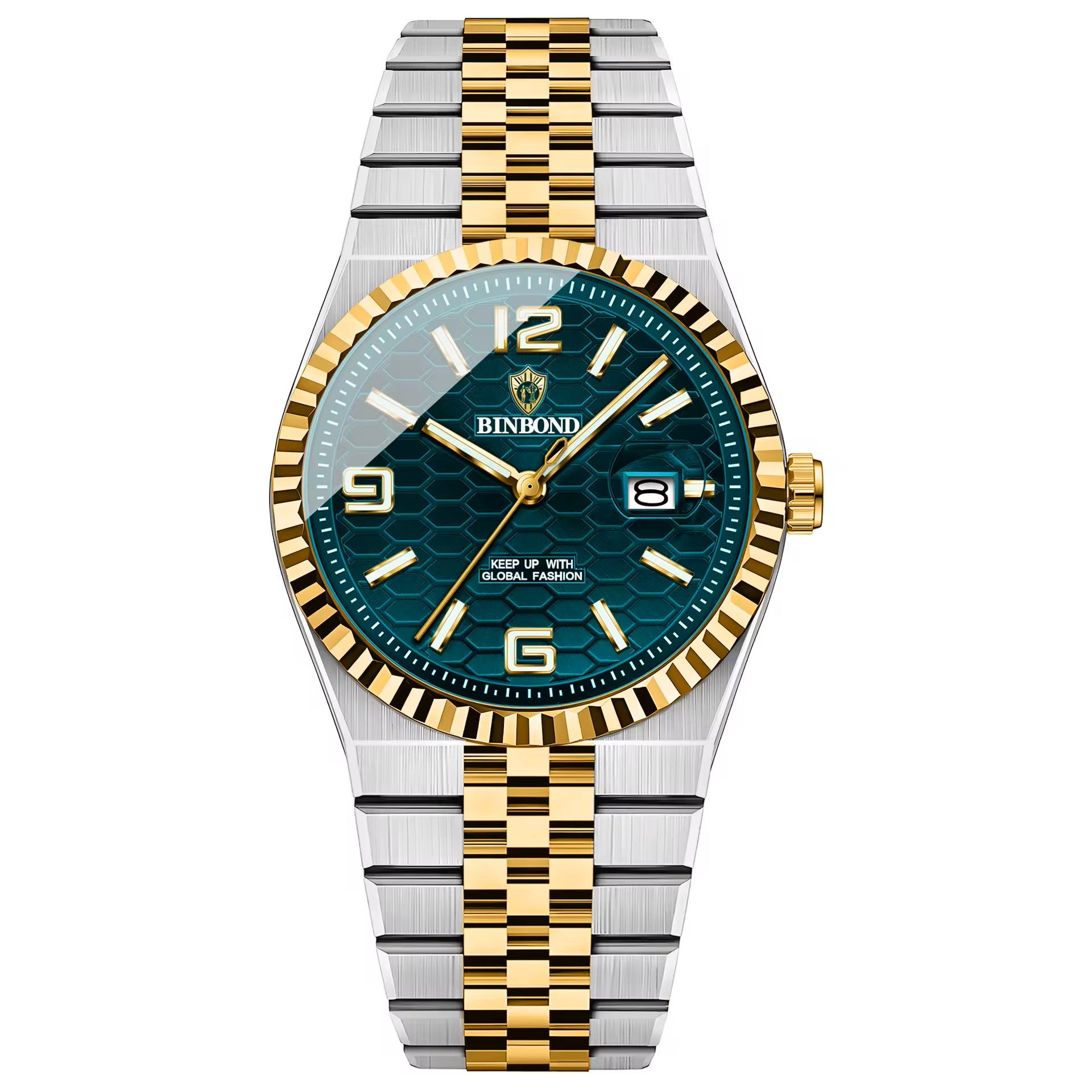 BINBOND Classic Sport verde, acero y oro